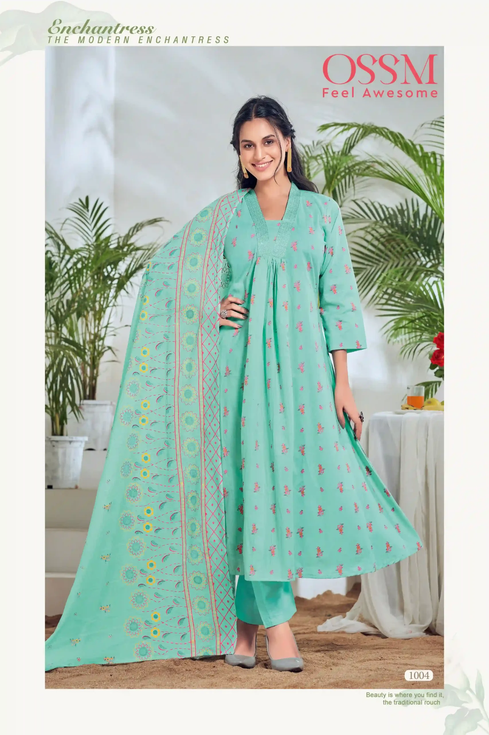 Ossm Summer Shades Pure Cotton Print Wholesale Readymade Salwar Suit Catalog — Wholesale Salwar Suits, MPA wholesale from Surat - Gallery Image 2